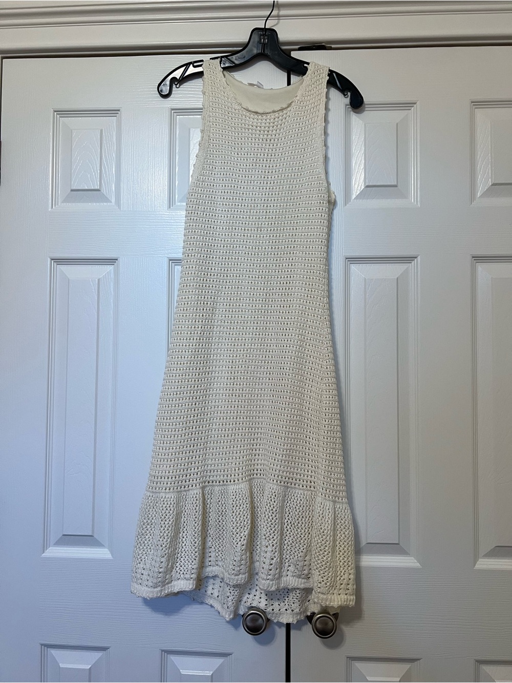 BB Dakota by Steve Madden Cream Crochet Midi Dress, size Small